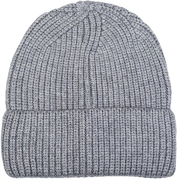 styleBREAKER Strickmütze Feinstrick Beanie Mütze mit Krempe (1-St) günstig online kaufen