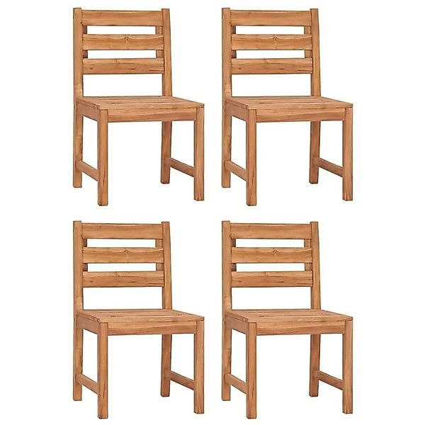 vidaXL Gartenstühle 4 Stk Massivholz Teak 3157174 günstig online kaufen