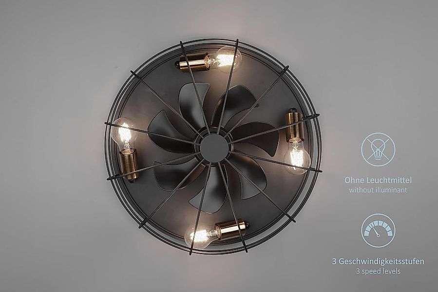 lightling Deckenleuchte Trutti, Ventilator, 3 Stufen, günstig online kaufen
