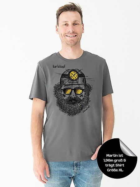 karlskopf Print-Shirt Rundhalsshirt Basic BERGMANN günstig online kaufen