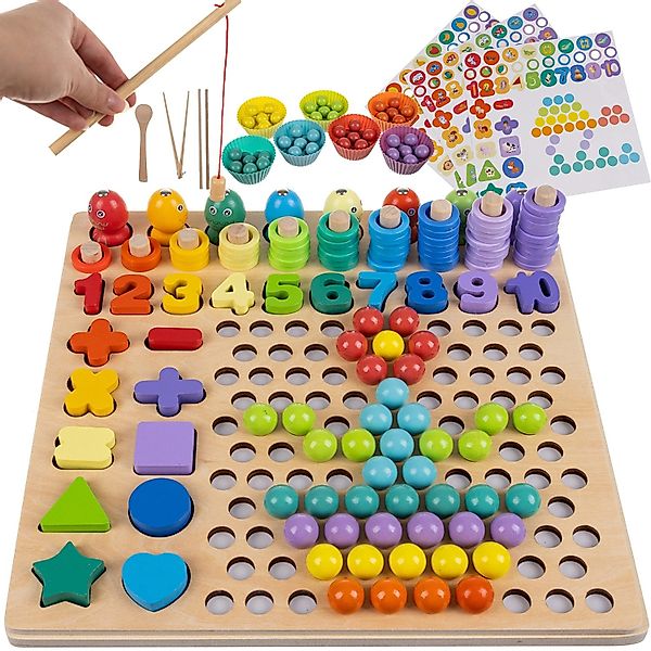 KRUZZEL Motorikbrett Lernspielzeug Puzzlespiel Früherziehung Holzpuzzel günstig online kaufen