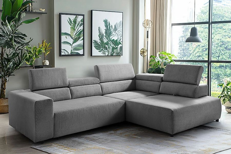 exxpo - sofa fashion Ecksofa "VITTORIO mit Komfortfunktionen, bequem und mo günstig online kaufen