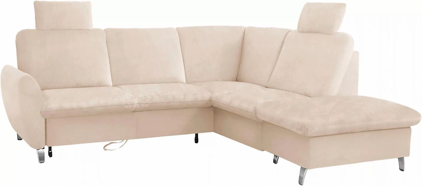 sit&more Ecksofa »Daytona L-Form«, mit Federkern, zwei Kopfstützen und wahl günstig online kaufen