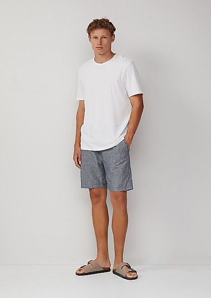 QS Shorts Bermuda Gestreifte Shorts aus Leinenmix günstig online kaufen