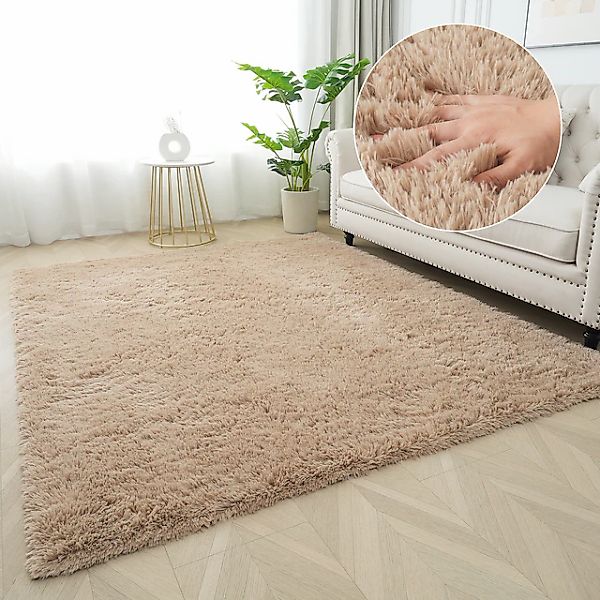 my home Hochflor-Teppich »Leava, besonders weich und kuschelig, leichter Gl günstig online kaufen