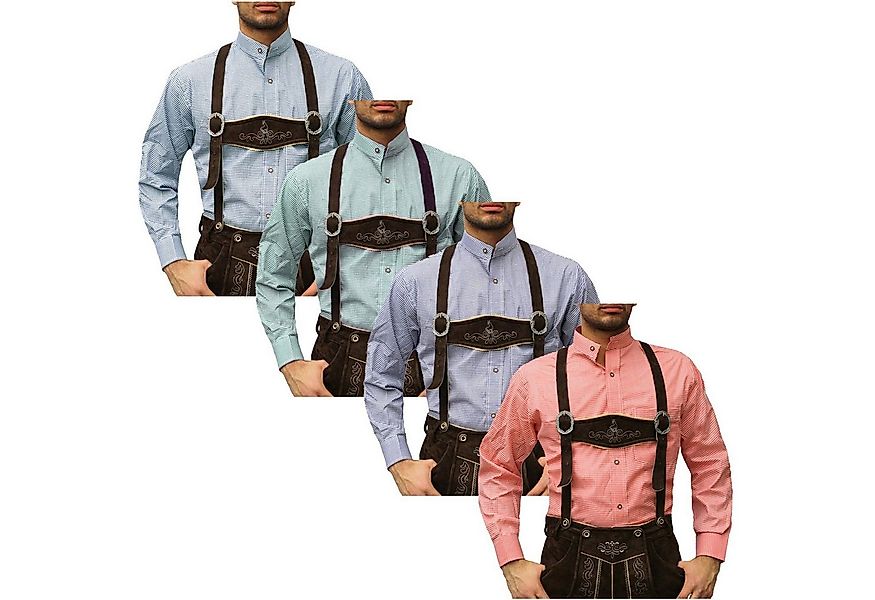 German Wear Trachtenhemd GW1203-SK Trachtenhemd mit Stehkragen für Trachten günstig online kaufen