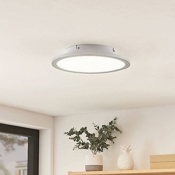 Lindby LED-Deckenlampe Narima, 4.000 K, Ø 30 cm, silber günstig online kaufen