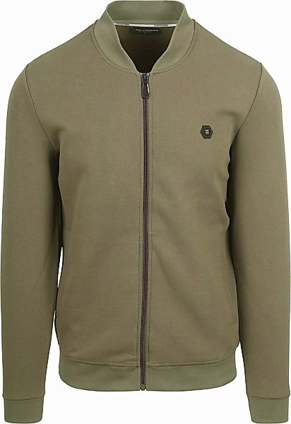 NO EXCESS Langarmshirt Sweater Full Zipper Pique Bomber günstig online kaufen