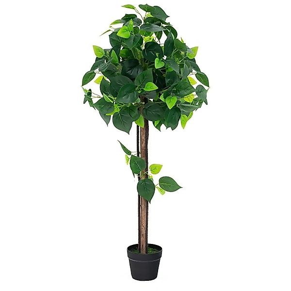 Costway Kunstpflanze mit Topf für Haus Büro 1 Pack 114 cm Grün günstig online kaufen