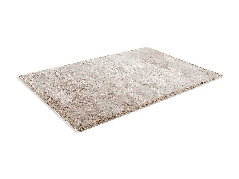 Hochflorteppich ultraweich - 200 x 290 cm - Taupe mit Beige-Schimmer - DOLC günstig online kaufen