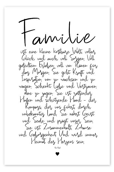 Posterlounge Poster Ohkimiko, Familie - ein günstig online kaufen