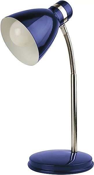 Schreibtischlampe blau Metall E14 Patric günstig online kaufen