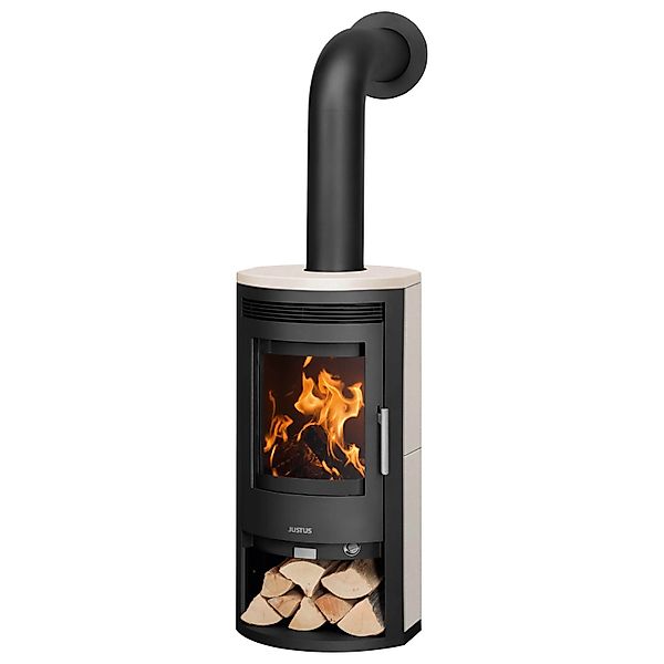 Justus Baltrum 2.0 Kaminofen Kalkstein Schwarz-Kalkstein 5,5 kW mit Automat günstig online kaufen