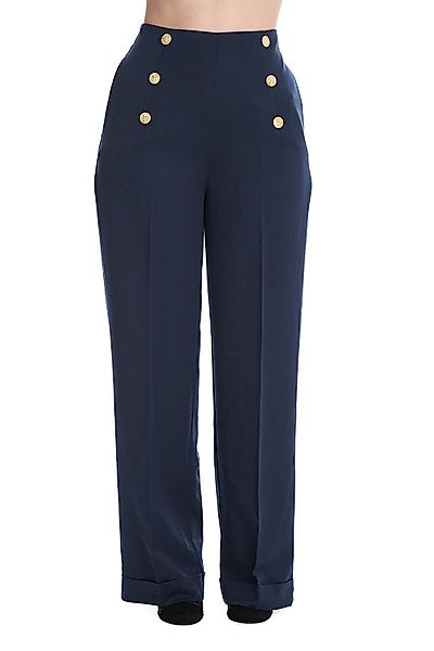 Banned Marlene-Hose Retro Adventures Ahead Navy günstig online kaufen