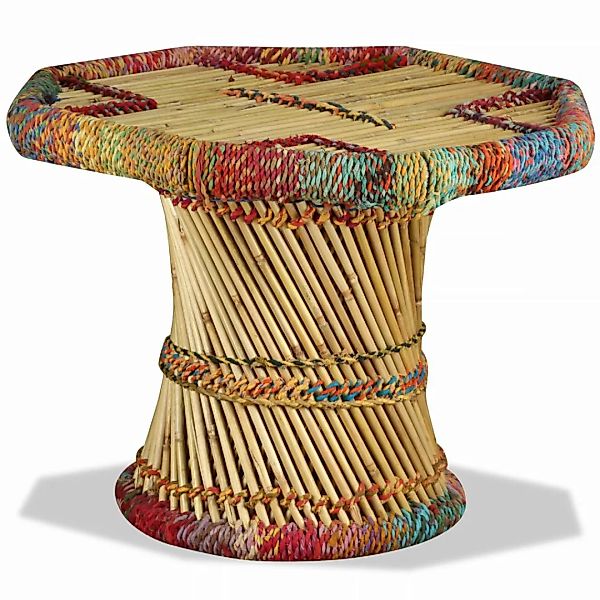 Couchtisch Bambus Mit Chindi-details Mehrfarbig günstig online kaufen