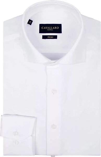 Cavallaro Piqué Hemd Weiß - Größe 41 günstig online kaufen