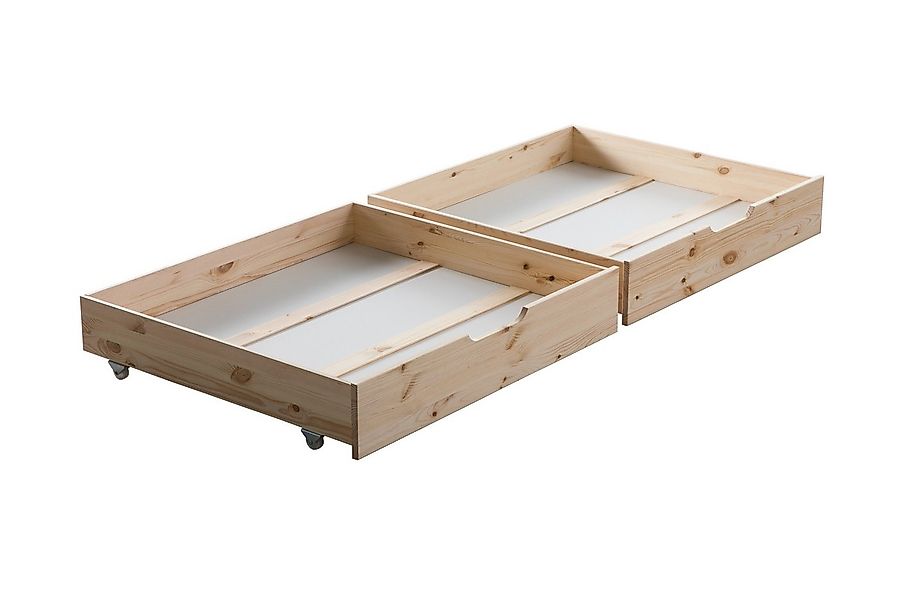 Ticaa Bettschubkasten Schubkasten Set / Zusatzbett, Zusatzbett inkl. Rollro günstig online kaufen