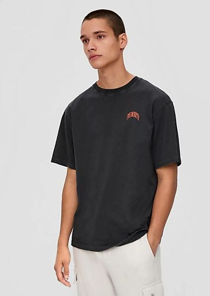 QS Kurzarmshirt T-Shirt mit Rückenprint günstig online kaufen