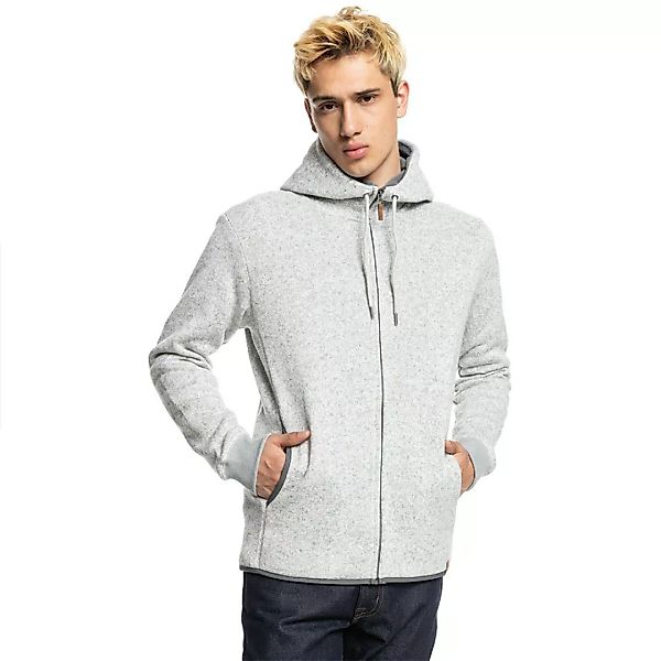 Quiksilver Keller Sweatshirt Mit Reißverschluss L Light Grey Heather günstig online kaufen