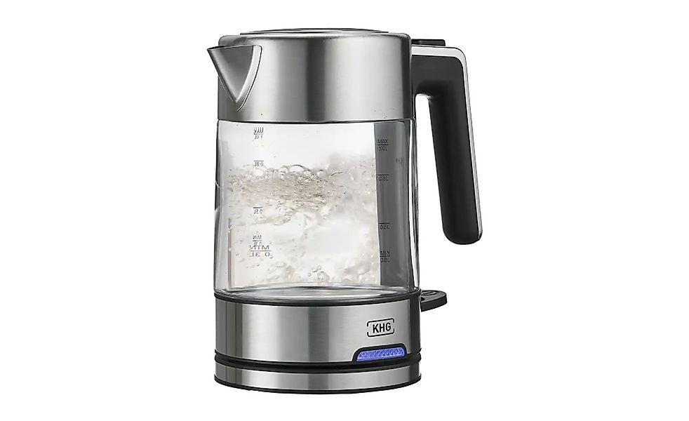 KHG Wasserkocher  WK-106 GE ¦ silber ¦ Edelstahl,Kunststoff,Glas ¦ Maße (cm günstig online kaufen