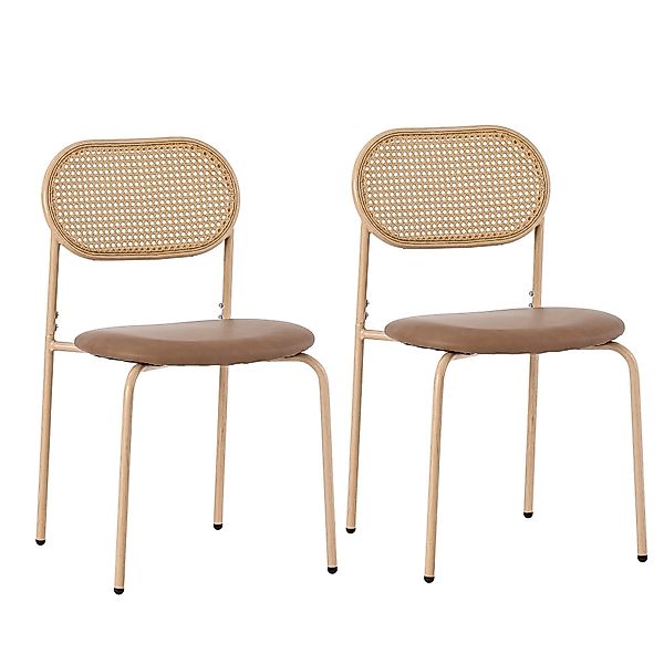 OKWISH Esszimmerstuhl Rattanstuhl Polsterstuhl (2 St), günstig online kaufen