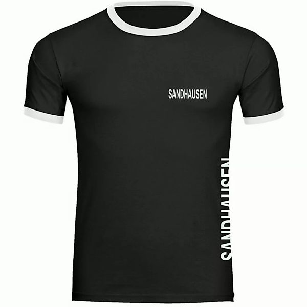 multifanshop T-Shirt Kontrast Sandhausen - Brust & Seite - Männer günstig online kaufen