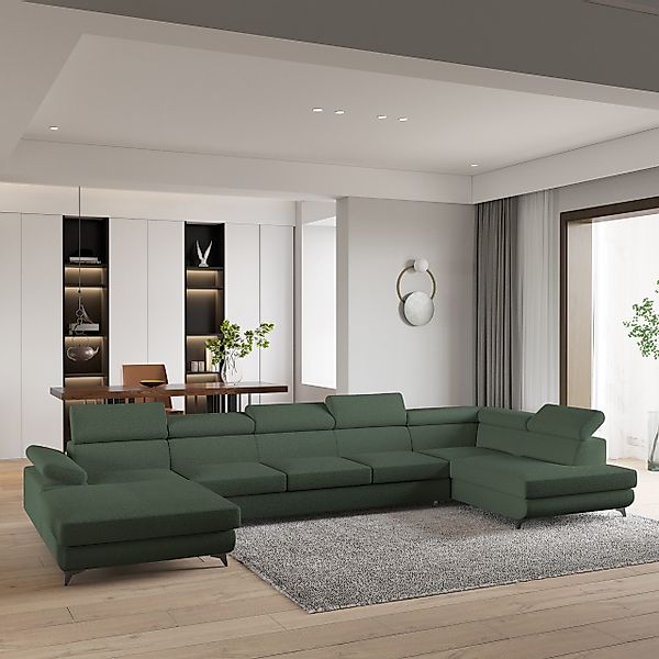 Masseno Ecksofa MONTIVA mit Schlaffunktion U-Form, günstig online kaufen