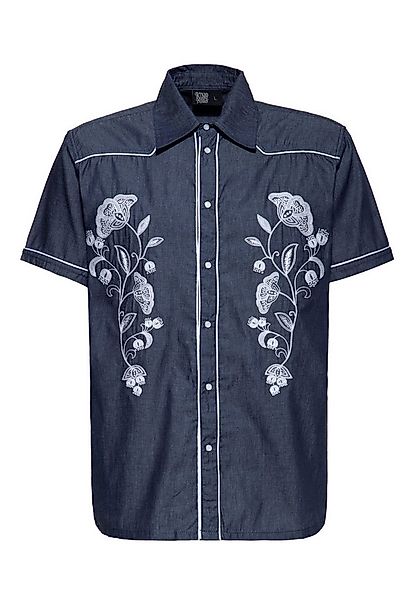 KingKerosin Kurzarmhemd mit Stickerei günstig online kaufen