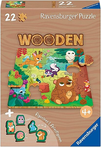 Ravensburger Puzzle Fröhliche Waldfreunde, 22 Puzzleteile, Made in Europe günstig online kaufen