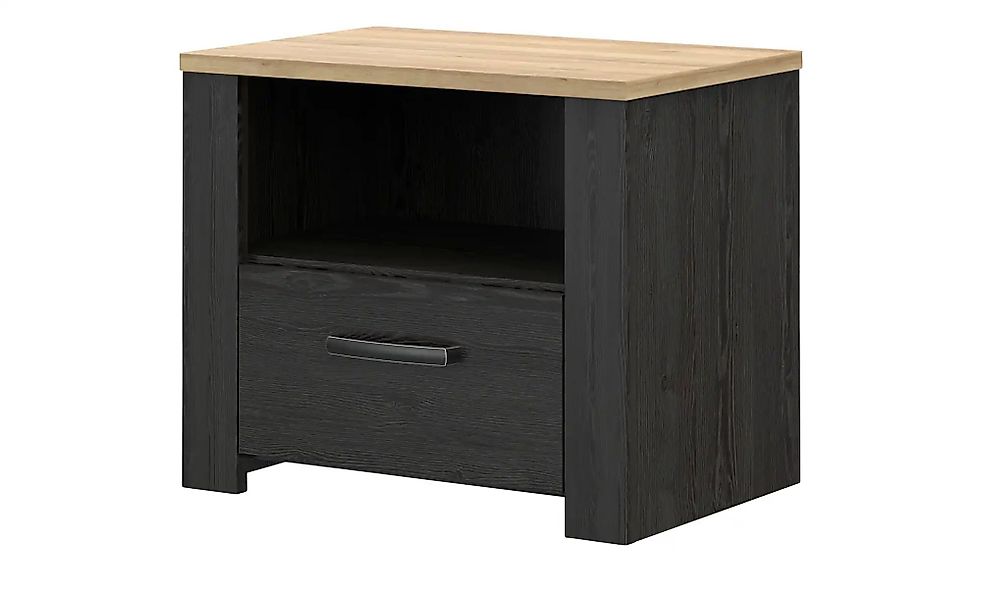 Nachtkommode  Toneo ¦ schwarz ¦ Maße (cm): B: 62 H: 52 T: 42.0 Tische > Nac günstig online kaufen