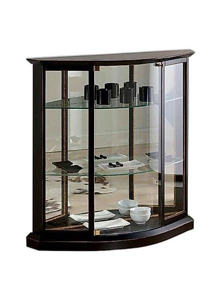 Xlmoebel Vitrine Vitrine Schwarz Glasschrank Design Klassische Schrank Herg günstig online kaufen