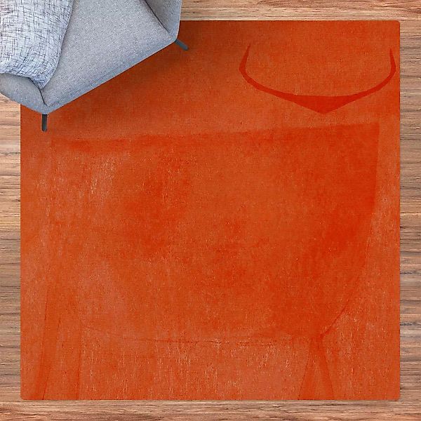 Kork-Teppich Oranger Stier günstig online kaufen