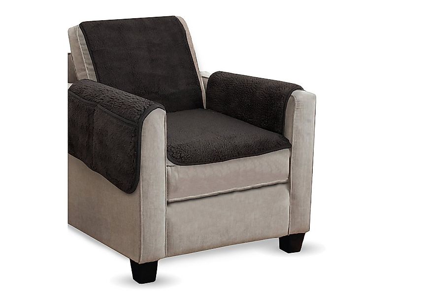 Bestlivings Sesselschoner Lammflor Optik, Sesselüberwurf flauschig - Schonb günstig online kaufen