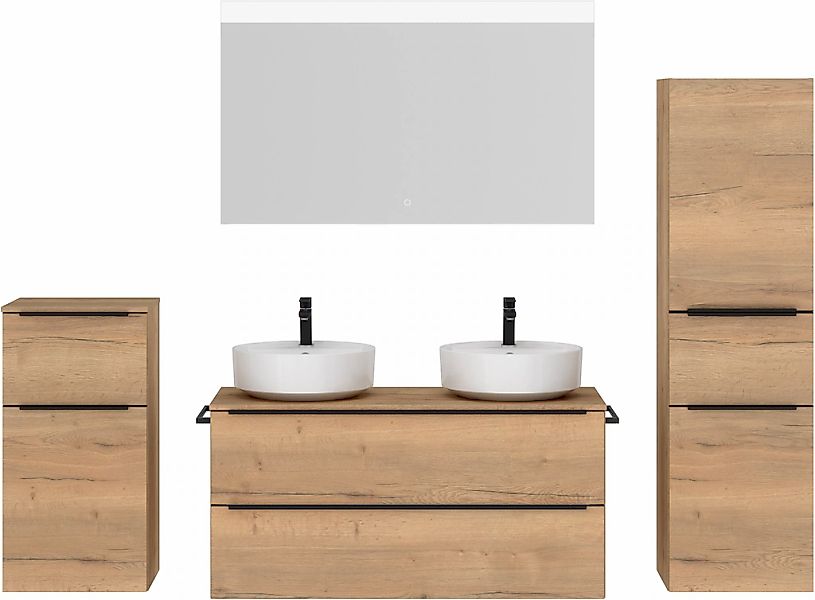 nobilia Badmöbel-Set "Alvene", (4 St., vormontiert, mit Soft-Close), inkl. günstig online kaufen