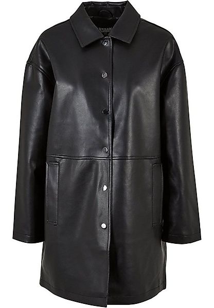 URBAN CLASSICS Winterjacke Urban Classics Damen Ladies Faux Leather Coat (1 günstig online kaufen
