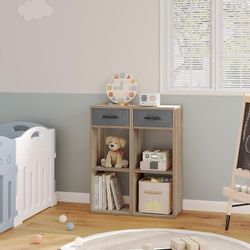 Woltu Bücherregal, mit 1 Stoffschublade 2 günstig online kaufen