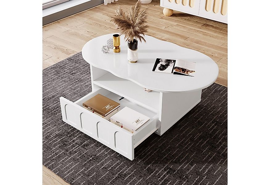 Gdood Couchtisch Wolkenförmiger Schreibtisch Beistelltisch (1-St), MDF Mit günstig online kaufen