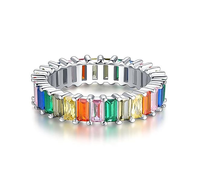 Lisandra Scott Silberring 18K Rainbow Baguette Ring 925 Sterling Silber mit günstig online kaufen