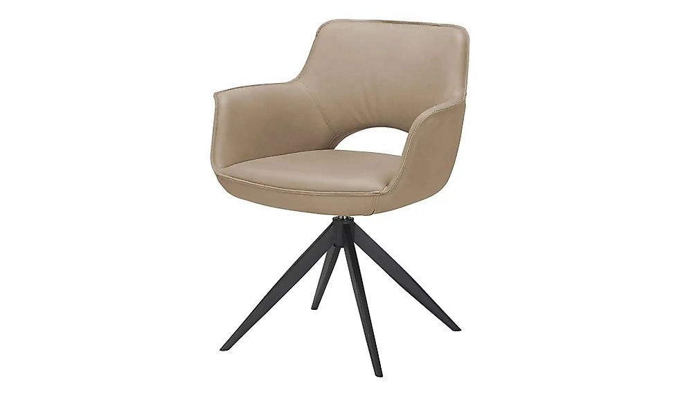 Armlehnstuhl mit Lederbezug Chester ¦ beige ¦ Maße (cm): B: 69 H: 83 T: 59. günstig online kaufen