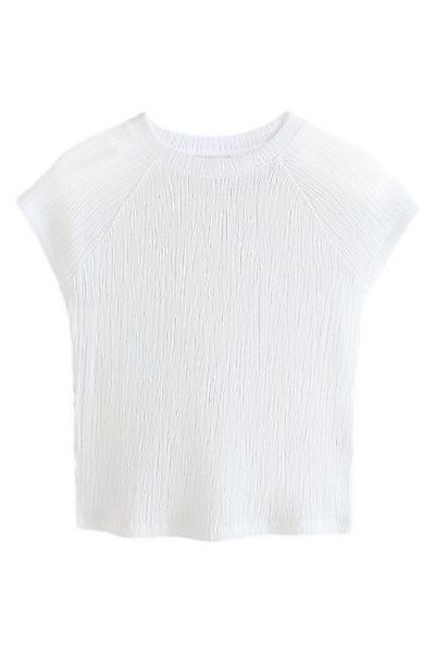 Next T-Shirt Strukturiertes Top mit kurzen günstig online kaufen