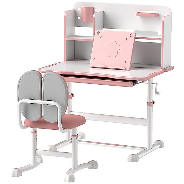 AIYAPLAY Set Schreibtisch und Stuhl für Kinder 3-12 Jahre Höhenverstellbar, günstig online kaufen