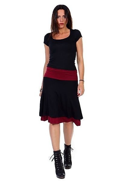 3Elfen A-Linien-Rock Doppel Rock Lagenlook knielang günstig online kaufen