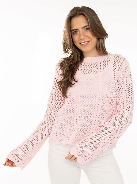 Zwillingsherz Strickpullover ""Lochstrick"" mit Lockstrickmotiv günstig online kaufen