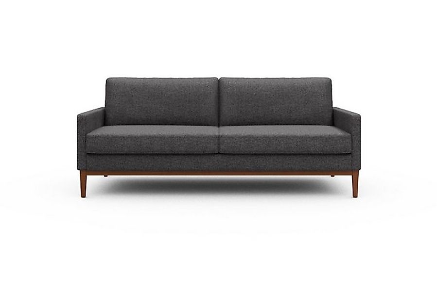 moebelfaktor Sofa Bodo 3-Sitzer, Retro-Design, elegante Linien, stabile Hol günstig online kaufen