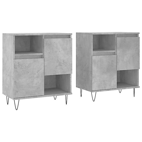 vidaXL Sideboards 2 Stk Betongrau Holzwerkstoff 3190129 günstig online kaufen