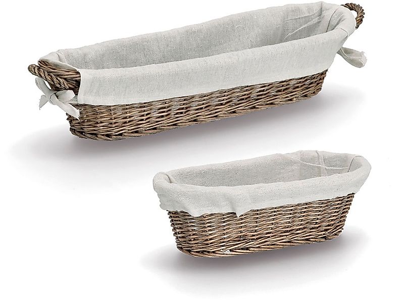 Zeller Present Brotkorb "Baguette" Set, 2 Stk. tlg. Stylisch im Landhaussti günstig online kaufen