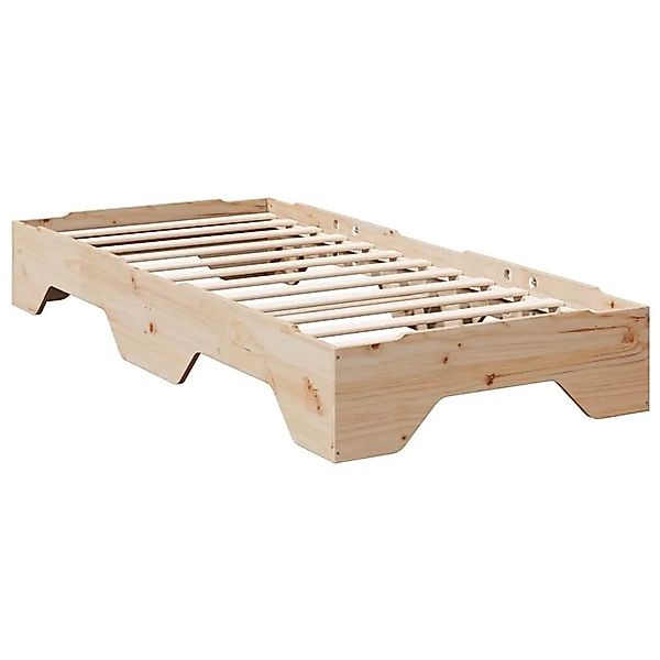 vidaXL Massivholzbett ohne Matratze Stapelbar 75x190 cm 859211 günstig online kaufen
