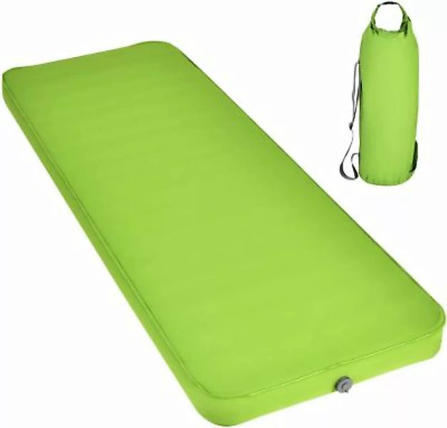 COSTWAY® Camping Isomatte selbstaufblasend 205x73x10cm grün günstig online kaufen