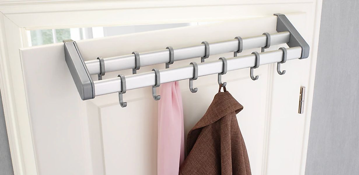 Ruco Türregal Set, 2 Stk. tlg. Aluminium/Kunststoff, mit 12 Einhängehaken günstig online kaufen