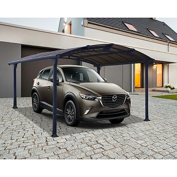 Canopia Carport Arcadia 4300 Anthrazit 360 cm x 440 cm günstig online kaufen